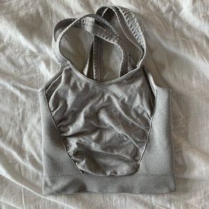 free people gray athletic tank top
